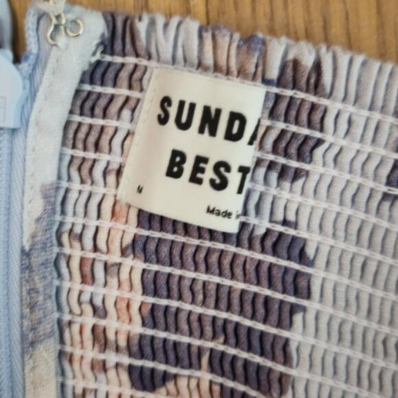 Aritzia Sunday Best Violet Lined Halter Top Mini Dress Sz M - Picture 2 of 7